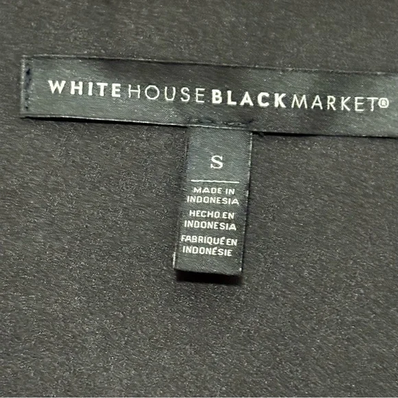 White House Black Market Burgundy and Black Floral Blouse - Picture 2 of 7